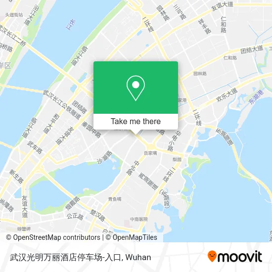 武汉光明万丽酒店停车场-入口 map