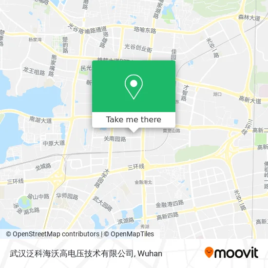 武汉泛科海沃高电压技术有限公司 map