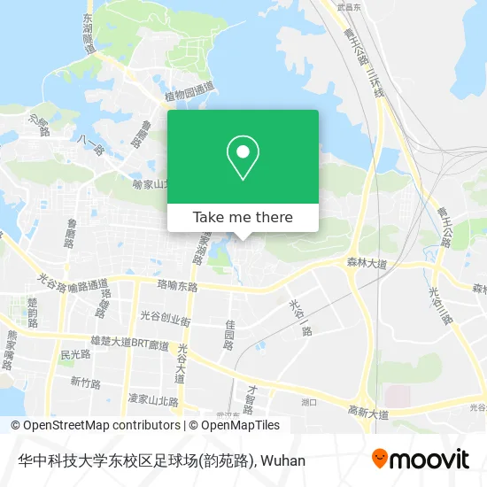 华中科技大学东校区足球场(韵苑路) map