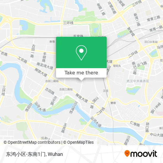 东鸿小区-东南1门 map
