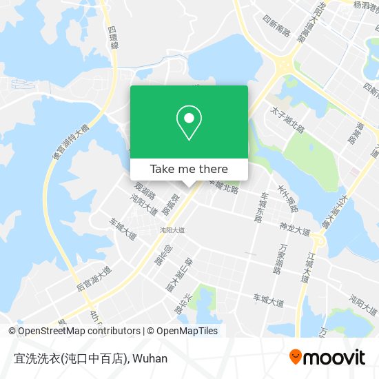 宜洗洗衣(沌口中百店) map