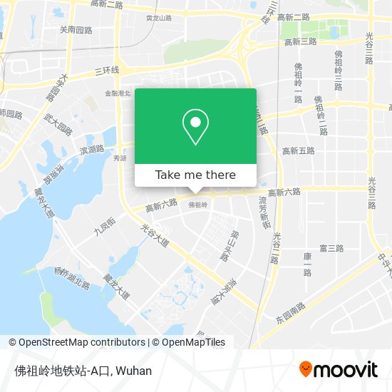 佛祖岭地铁站-A口 map