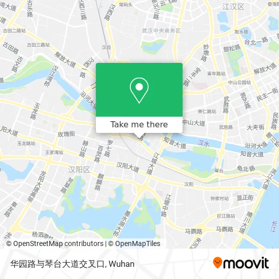 华园路与琴台大道交叉口 map
