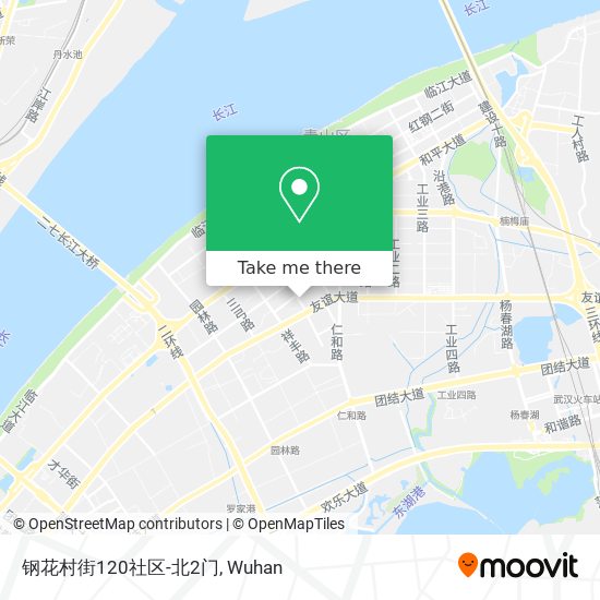 钢花村街120社区-北2门 map