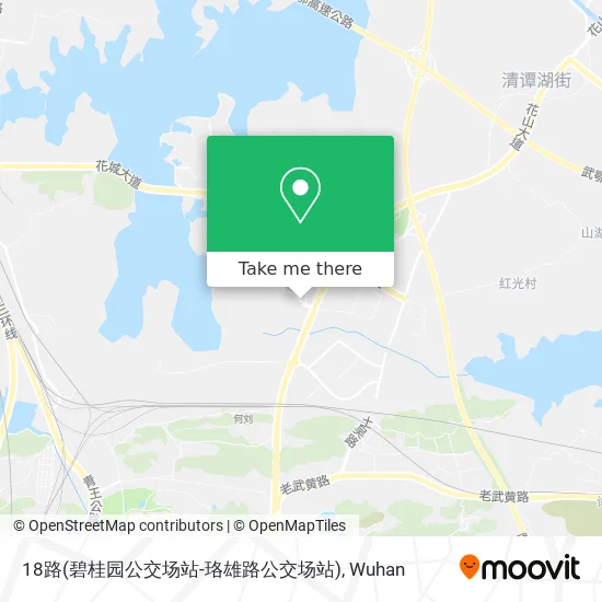 18路(碧桂园公交场站-珞雄路公交场站) map