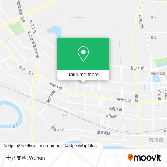 十八支沟 map