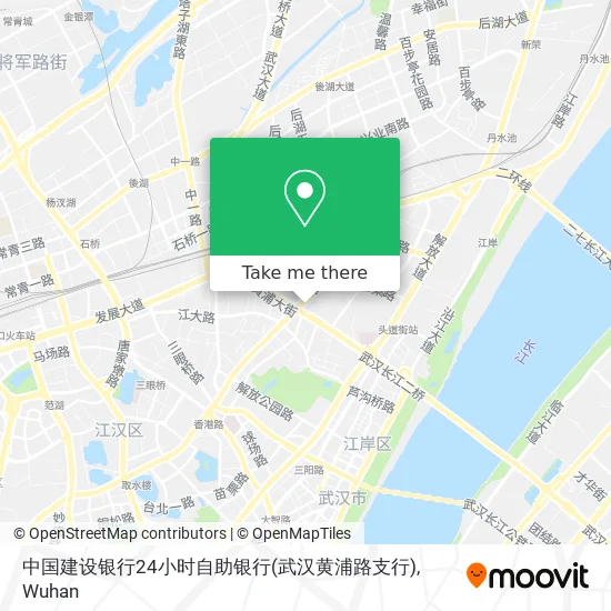 中国建设银行24小时自助银行(武汉黄浦路支行) map