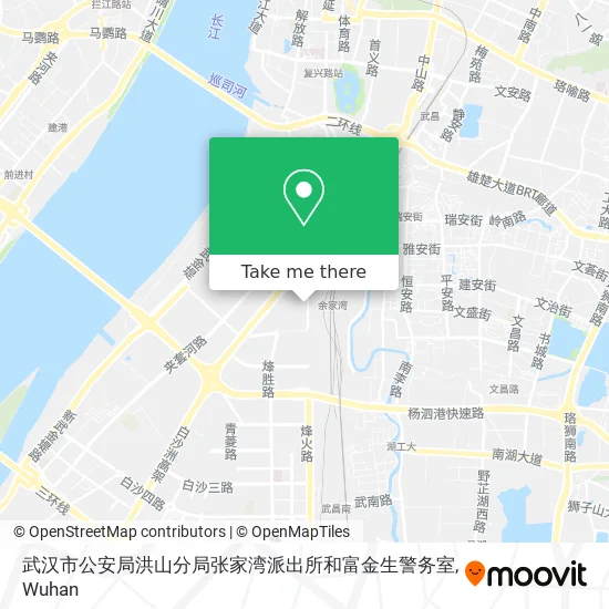 武汉市公安局洪山分局张家湾派出所和富金生警务室 map