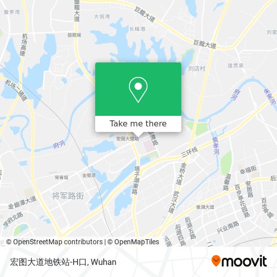 宏图大道地铁站-H口 map