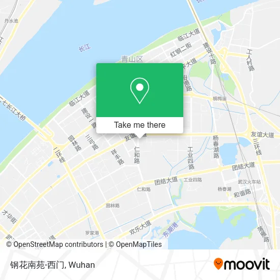 钢花南苑-西门 map