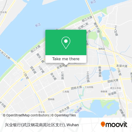兴业银行(武汉钢花南苑社区支行) map