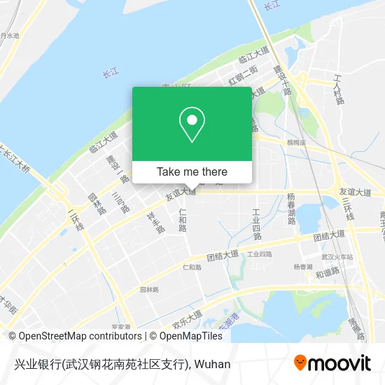 兴业银行(武汉钢花南苑社区支行) map