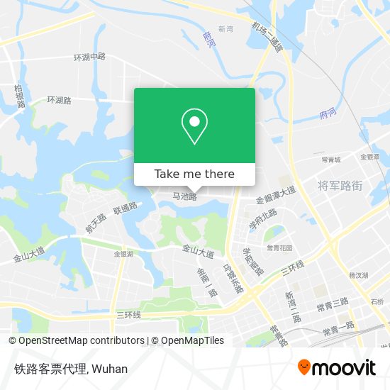 铁路客票代理 map
