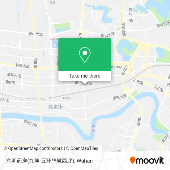 东明药房(九坤·五环华城西北) map