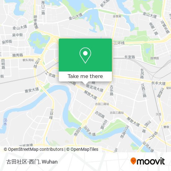 古田社区-西门 map