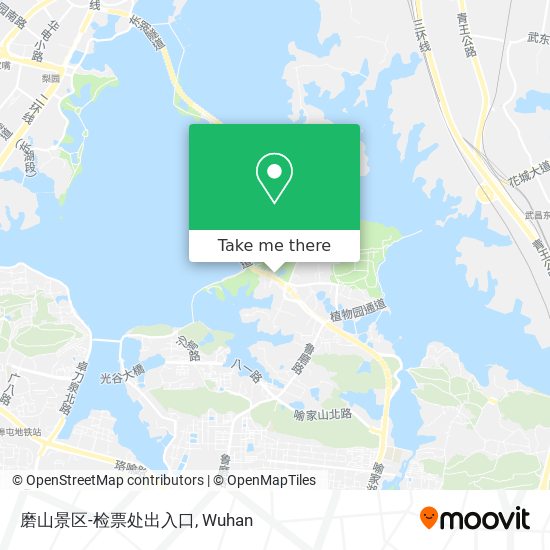 磨山景区-检票处出入口 map