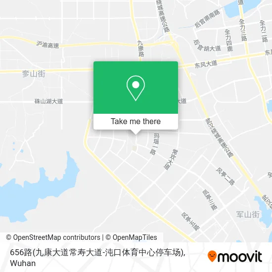 656路(九康大道常寿大道-沌口体育中心停车场) map