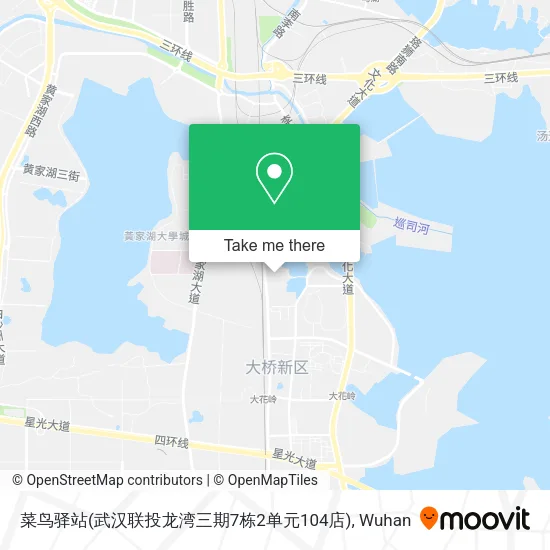 菜鸟驿站(武汉联投龙湾三期7栋2单元104店) map