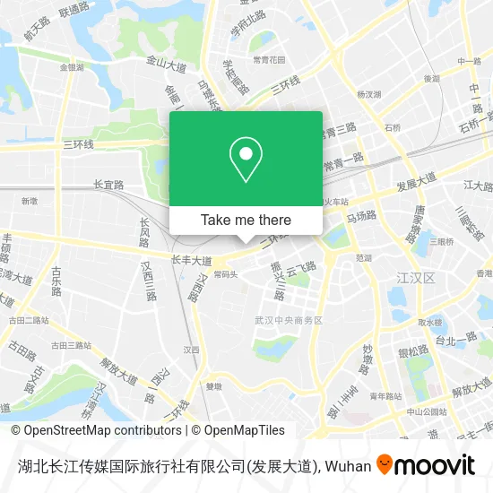 湖北长江传媒国际旅行社有限公司(发展大道) map