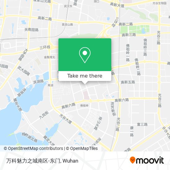 万科魅力之城南区-东门 map