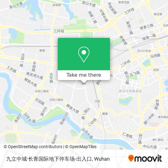 九立中城·长青国际地下停车场-出入口 map