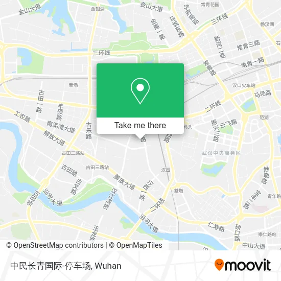 中民长青国际-停车场 map