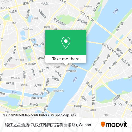 锦江之星酒店(武汉江滩南京路科技馆店) map