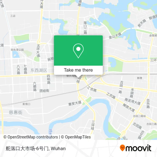 舵落口大市场-6号门 map