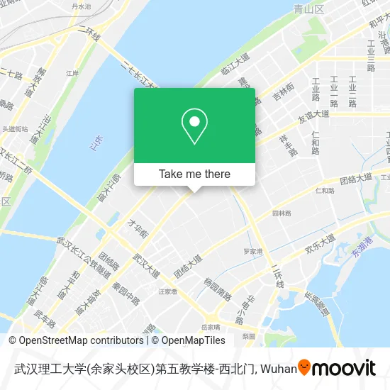 武汉理工大学(余家头校区)第五教学楼-西北门 map