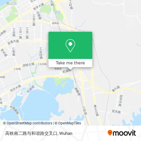 高铁南二路与和谐路交叉口 map