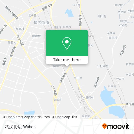 武汉北站 map