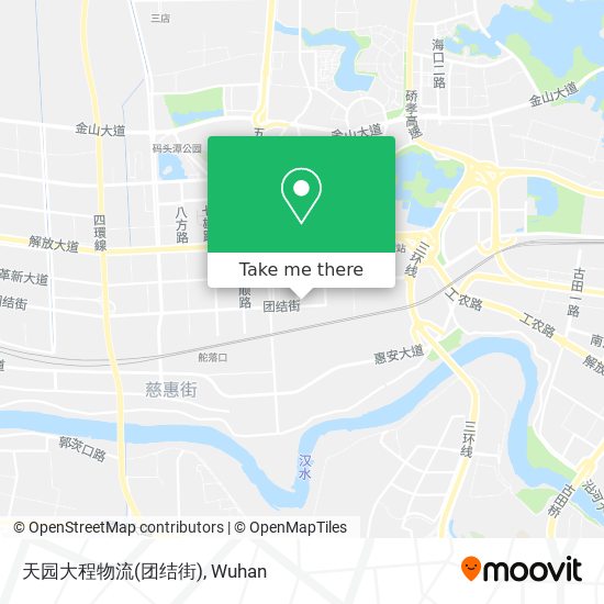 天园大程物流(团结街) map