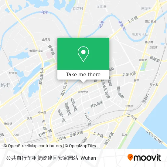 公共自行车租赁统建同安家园站 map
