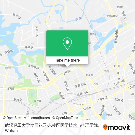 武汉轻工大学常青花园-东校区医学技术与护理学院 map