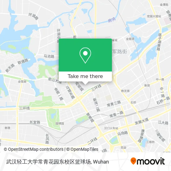武汉轻工大学常青花园东校区篮球场 map