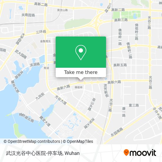 武汉光谷中心医院-停车场 map