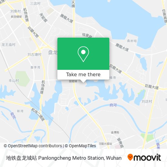 地铁盘龙城站 Panlongcheng Metro Station map
