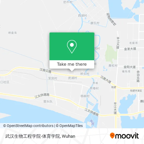 武汉生物工程学院-体育学院 map