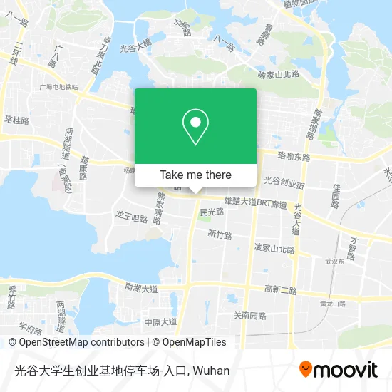 光谷大学生创业基地停车场-入口 map