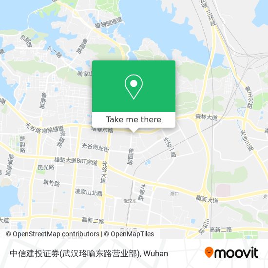 中信建投证券(武汉珞喻东路营业部) map