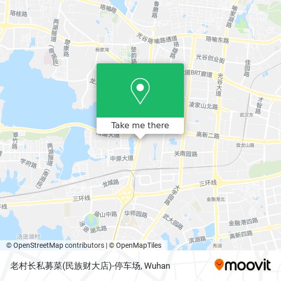 老村长私募菜(民族财大店)-停车场 map