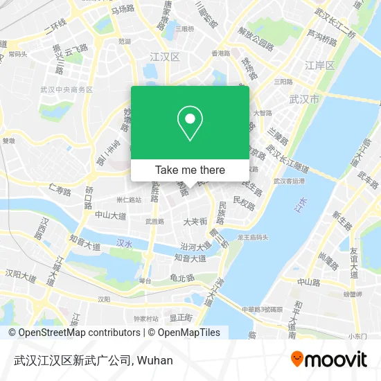 武汉江汉区新武广公司 map