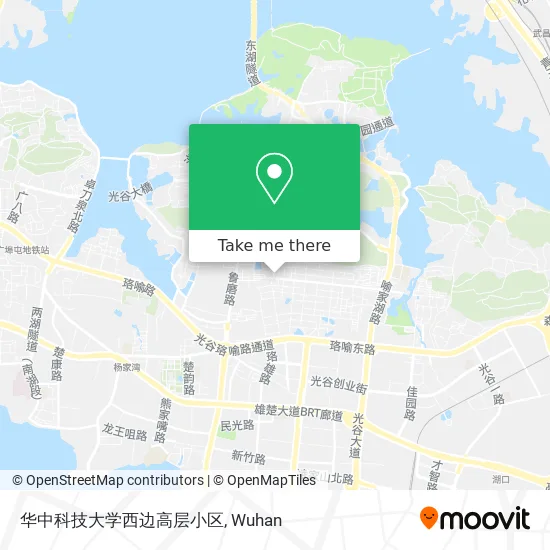 华中科技大学西边高层小区 map