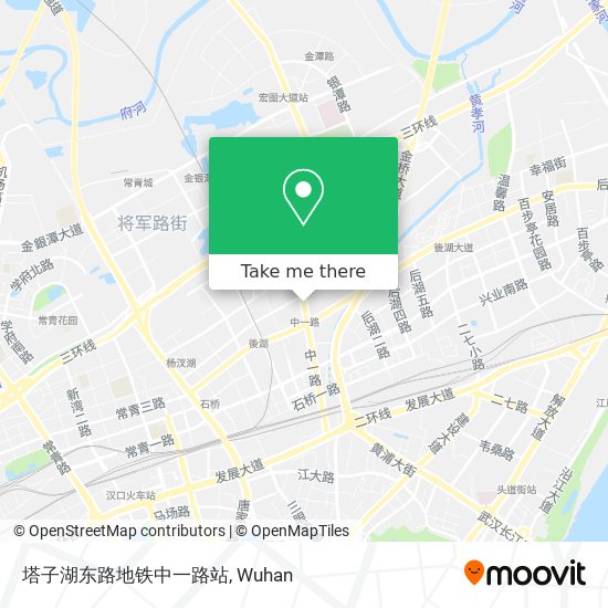 塔子湖东路地铁中一路站 map