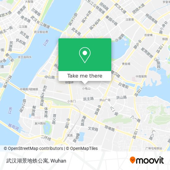 武汉湖景地铁公寓 map