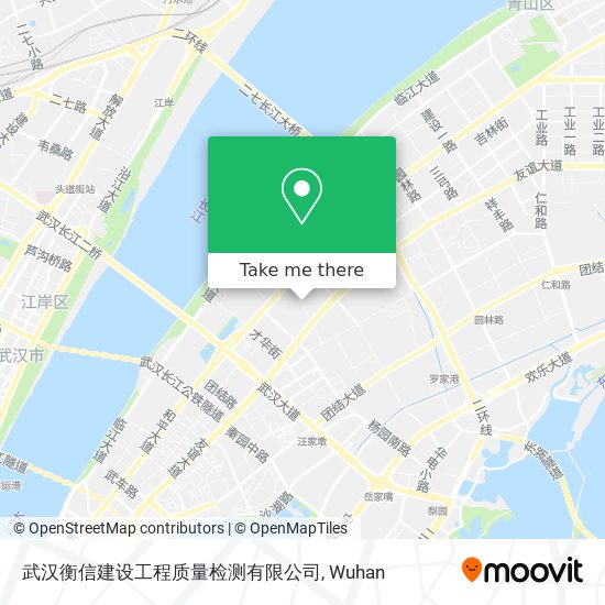 武汉衡信建设工程质量检测有限公司 map