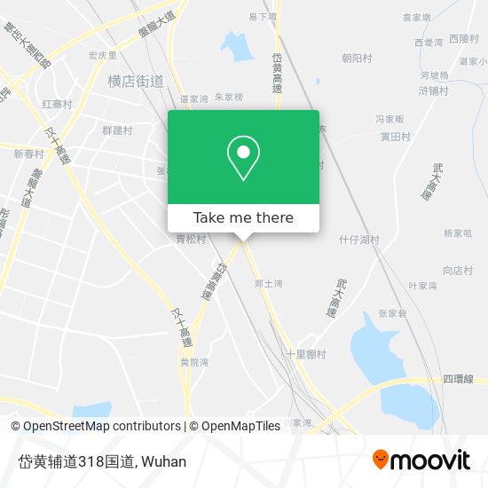 岱黄辅道318国道 map