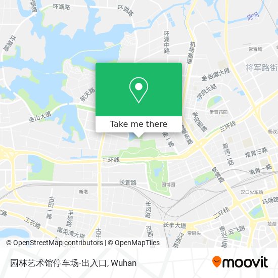 园林艺术馆停车场-出入口 map