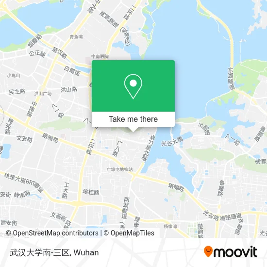 武汉大学南-三区 map