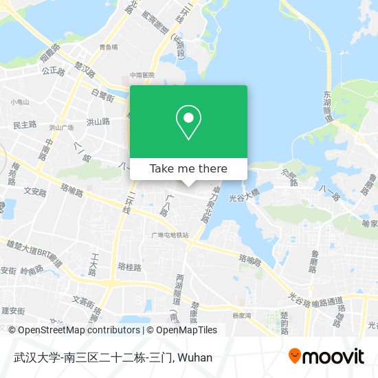 武汉大学-南三区二十二栋-三门 map